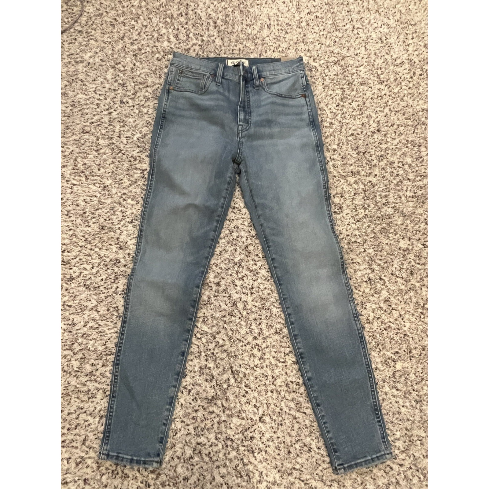 Madewell Jeans Womens Sz 27 10 Inch High Rise Skinny Denim New Light Blue